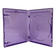 CheckOutStore 10 Premium Standard Clear Purple Blu-Ray Single Cases 12MM