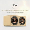 thumbnail image 3 of W5 Portable Mini Wooden Speaker 5.0 Wireless Speaker with 360 Stereo Sound Hands Free Answering Calls AUX for Home Outdoor, 3 of 8
