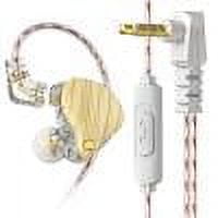 Audífonos con cable de grano de madera con auriculares de micrófono para tarjetas de sonido (Beige)