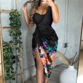 thumbnail image 3 of PENGXIANG Robe Femme Patchwork à Sequins Brillants Plissée pour Banquet Bal, 3 of 13