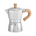 thumbnail image 1 of Cafetera con mango de madera, aparato de café, herramienta portátil para preparar café al aire libre, 1 of 2