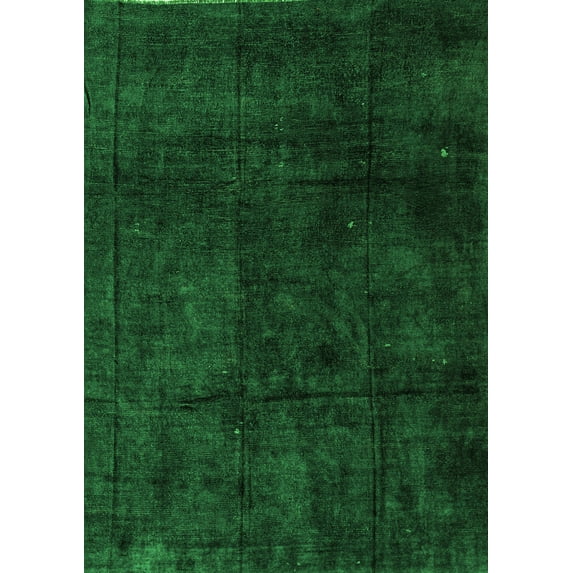 Ahgly Company Indoor Rectangle Abstract Green Modern Area Rugs, 5' x 8'