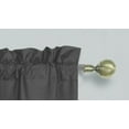 thumbnail image 2 of 1 Charcoal Single Panel Solid Foam Lined Blackout Window Curtain Panel Treatment Drape Rod Pocket Size 63" Long R64, 2 of 2