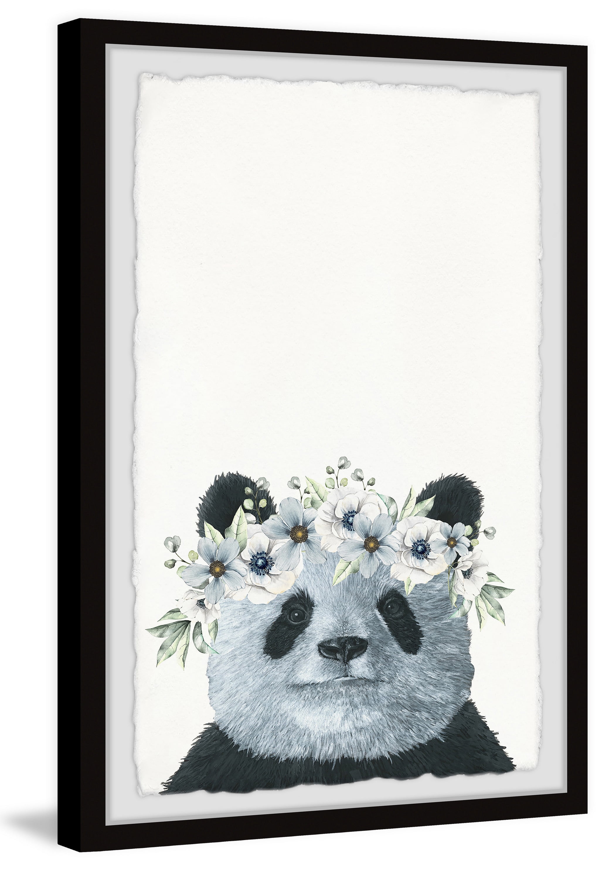Marmont Hill Floral Crowned Panda Framed Wall Art