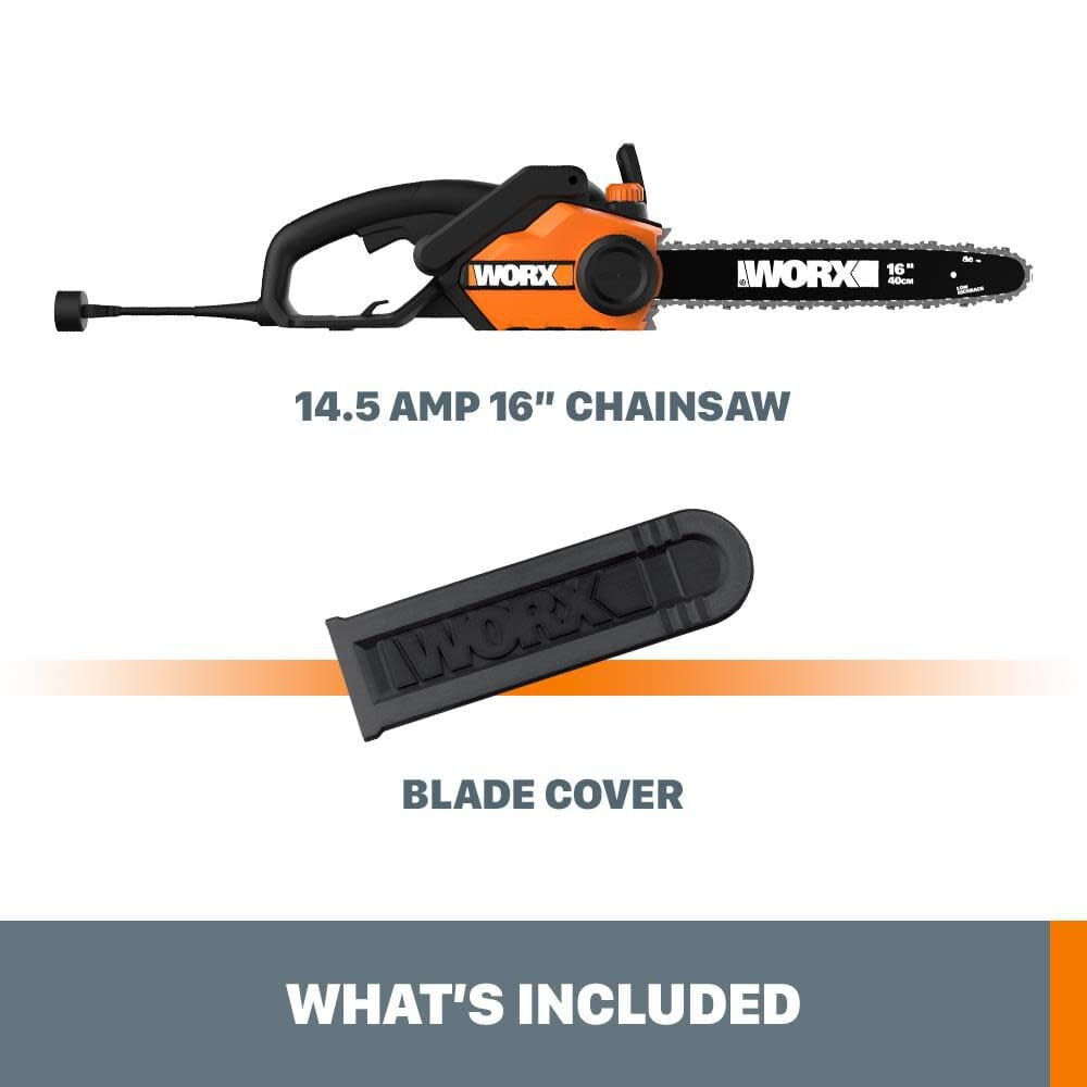 Worx WG303.1 14.5 Amp 16" Electric Chainsaw