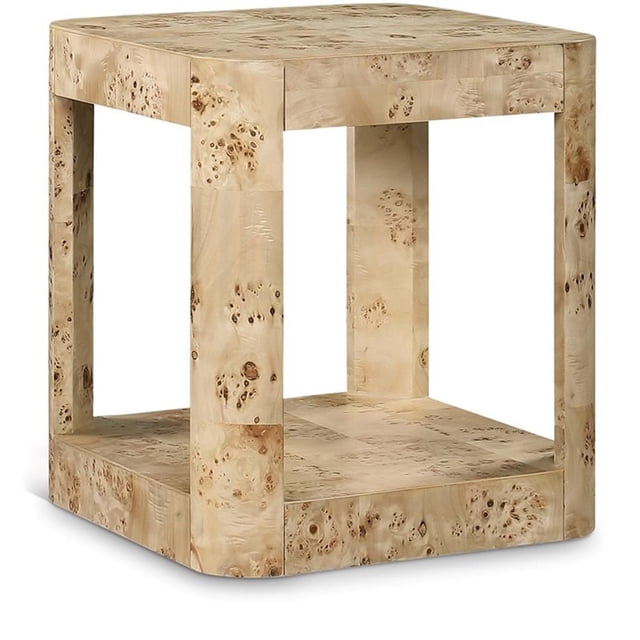Meridian Furniture Table d'Appoint en Burl Reeves