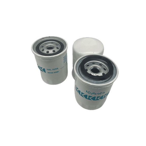 Genuine Kubota HH166-43560 Fuel Filter 3 Pk/ 16631-43560 19090-55580 16631-99540
