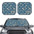 thumbnail image 2 of Disketp 2 Piece Anchors Pattern Windshield Sunshades,Folding Windshield Sun Shade For Car Suv Trucks Sedan,Blocks Uv Rays Sun Visor Protector-Medium, 2 of 7