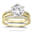 thumbnail image 3 of SZUL Women's 1/4 Carat TW Diamond Insert Ring in 10K Yellow Gold (J-K-L Color, I2-I3 Clarity), 3 of 4