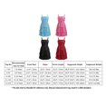 thumbnail image 3 of IBTOM CASTLE Teen Girl Glitter Ruffle Metallic Adjustable Spaghetti Straps Dress Square Neck Tiered Hemline Tween Pageant Homecoming Graduation Prom Outfits Junior Formal Easter Dress 9-10 Years Pink, 3 of 7