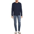 thumbnail image 3 of George Men's Crewneck Tees with Long Sleeves, 3-Pack, 3 of 5