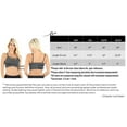 thumbnail image 2 of Women's Sexy Cross Strappy Wirefree Sports Bra Bralette with Removable Pads (Ruby, 1X2X), 2 of 2