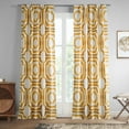 thumbnail image 2 of Mecca Gold Printed Cotton Curtain (1 Panel), Mecca Gold, 50W X 108L, 2 of 12