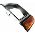 thumbnail image 4 of For Dodge Ramcharger 1990 Headlight Bezel Driver Side | Chrome/Black | With Amber Lens | With Parking Light | Replacement For CH2512135 | 2245060862L, 4249813, 4 of 5