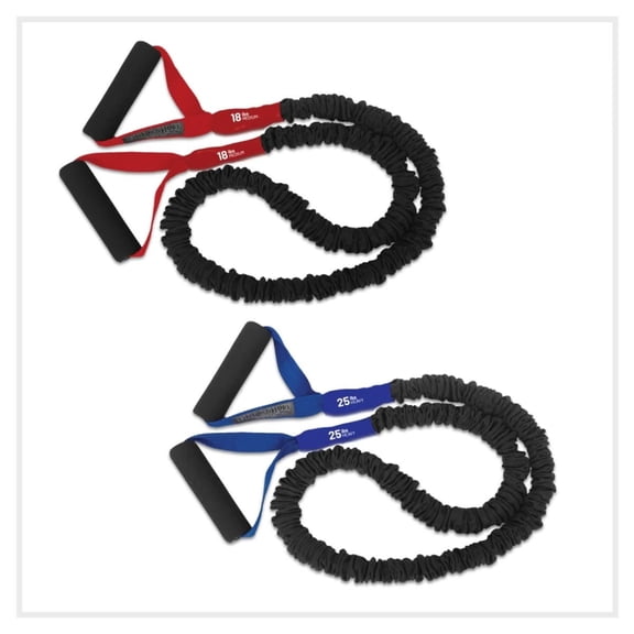 FitCord Resistance Bands 2-Pack (25lb/40lb)
