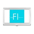 thumbnail image 1 of Chestry Elements Period Table Poor Metals Flerovium Fl Business Card Holder Case Pocket Box Wallet, 1 of 3