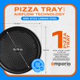thumbnail image 2 of Molde para pizza Emporio Kitchen, redondo, acero al carbono, 40 cm, 2 of 9