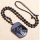 thumbnail image 3 of Collar de Obsidiana MADIOLA Cabeza de Lobo Vikingo Amuleto Extensible para Hombre Mujer, 3 of 7