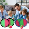 thumbnail image 3 of YIFAEUX Kids Toss Catch Ball Game with 2 Paddles 1 Ball Indoor Outdoor Backyard Toddlers Boys Girls Parent-children Interactive Sticky Ball Throwing Catcher Toy, 3 of 7