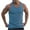 Light Blue, variant on IROINNID Round Neckline Tank Tops For Men Sleeveless Tight Fitting Sports Stripe Gym Tank Tops Vest Pullover Solid Color Tops