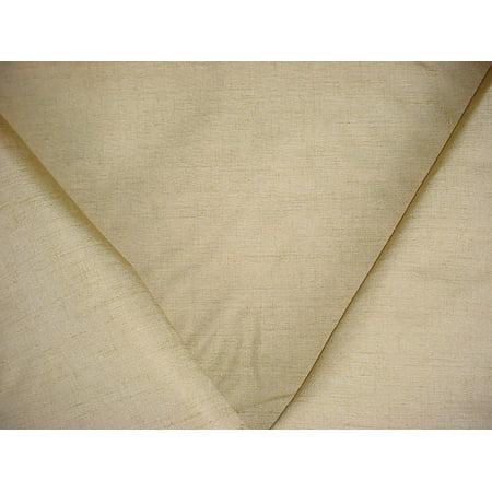 Silk Cotton Faille - 42H2 - Antique Gold Silk / Linen Woven Faille Strie Designer Upholstery Drapery Fabric - By the Yard