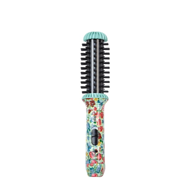 Cepillo redondo térmico CALISTA GoGo Mini | Riza, retoca, desencrespa y peina tu cabello con este miniaccesorio de 18 cm | Se calienta a 180 °C | Herramienta de viaje con un diseño perfecto | Doble vo