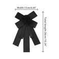 thumbnail image 2 of INSPIRE CHIC Women's Elegant Pre-tied Bowknot Pin Solid Neckties Casual Brooch Bow Tie Black, 2 of 4