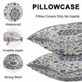 thumbnail image 5 of Lumbar Pillow Covers 20x12 Inch Set of 2, Boho Floral Waterproof Outdoor Pillow Covers, Bohemian Chic Neutral Botanical Patterned Decorative Cushion Pillowcases for Couch, Sofa, Bed, Garden, Patio, 5 of 9
