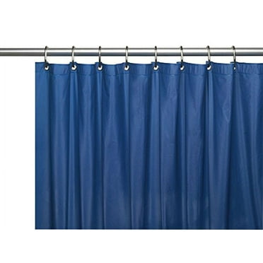 Royal Bath Heavy 4 Gauge Vinyl Shower Curtain Liner with Weighted Magnets and Metal Grommets (72" x 72") - Navy