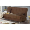 thumbnail image 2 of Beyan Signature Hamilton 75" Microfiber Convertible Sleeper Sofa in Brown, 2 of 3