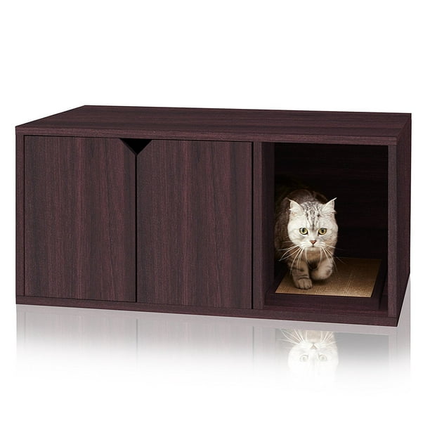 Way Basics Eco Friendly Modern Cat Litter Box Furniture Made From