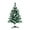 Green With White, variant on 2FT Artificial Christmas Tree Tabletop Christmas Tree with Plastic Stand Mini Xmas Pine Tree for Party Supplies Indoor Outdoor Holiday Home Decoration (Green)