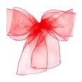 thumbnail image 4 of Toystoory 10 Uds. De fajas de satén para silla con lazo de Organza, funda de tela para asiento, decoración para eventos y fiestas de boda Decoración del hogar rojo, 4 of 6