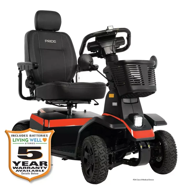 Pride Mobility PX4 Scooter de Mobilité Super Robuste Capacité de Poids 500 LB, avec Garantie Prolongée de 5 Ans