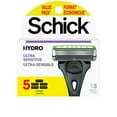 thumbnail image 3 of Schick Hydro Ultra Sensitive Razor Blade Refills, 5ct, Men's Razor Refills, 3 of 11