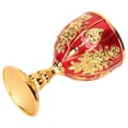 thumbnail image 1 of Chalice Zerodis, aleación de zinc dorado y rojo, con estampado retro, 10 cm, 1 of 9