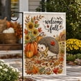 thumbnail image 6 of Welcome Fall Garden Flag, 12x18 Inch Maple Leaf Yard Banner, Autumn Pumpkin Sunflower Yard Flags for Thanksgiving Rustic Seasonal Outside Outdoor Decoration, 6 of 7