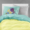 thumbnail image 2 of Carolines Treasures 8576PILLOWCASE Tropical Fish on Teal Fabric Standard Pillowcase Standard multicolor, 2 of 2