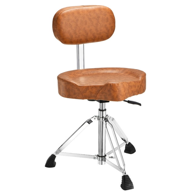 Uxcell Trône de Tambour avec Dossier Tabouret de Selle Rembourré Chaise Hydraulique Réglable en Hauteur