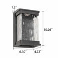 thumbnail image 2 of Outdoor Wall Light Wall Modern Porch Light with Bubble Glass, Exterior Waterproof Wall Mounted Light Fixtures Wall Lights for Garage Doorway Patio Balcony, 2 of 5