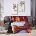 thumbnail image 4 of Blanket Patrick Swayze Soft and Comfortable Warm Fleece Throw Blankets Yoga Blankets Beach Blanket Picnic Blankets Gift for Dorm room office decor Sofa Bed Camping Travel All Season, 4 of 6