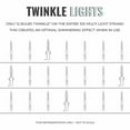 thumbnail image 3 of 612 Vermont 100 Clear Twinkle Lights on White Wire, Indoor/Outdoor Use, Lighted Length of 20.6’, Total Length of 21.8’, 3 of 4