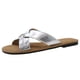 thumbnail image 2 of Sandalias Vestir Zapatos Verano Playa Correa Cruzada Cuero PU Suave para Mujer, 2 of 9