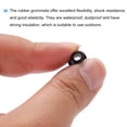 thumbnail image 4 of Unique Bargains Black Rubber Grommet 0.35 Inch OD 0.14 Inch ID, 10Pcs Seal Protection Cable Grommets Flexible Cable Pipe, 4 of 5
