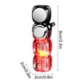 thumbnail image 2 of Windproof Butane Lighter - Dice-Shaped with Green Torch Flame & LED Lights for Outdoor Use and Candles(F), 2 of 6