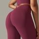 thumbnail image 5 of Pantalones de fitness para mujer con cintura alta, sin costuras y con abertura, que realzan las caderas, elásticos y transpirables, para yoga/running, tallas S-L, 5 of 6