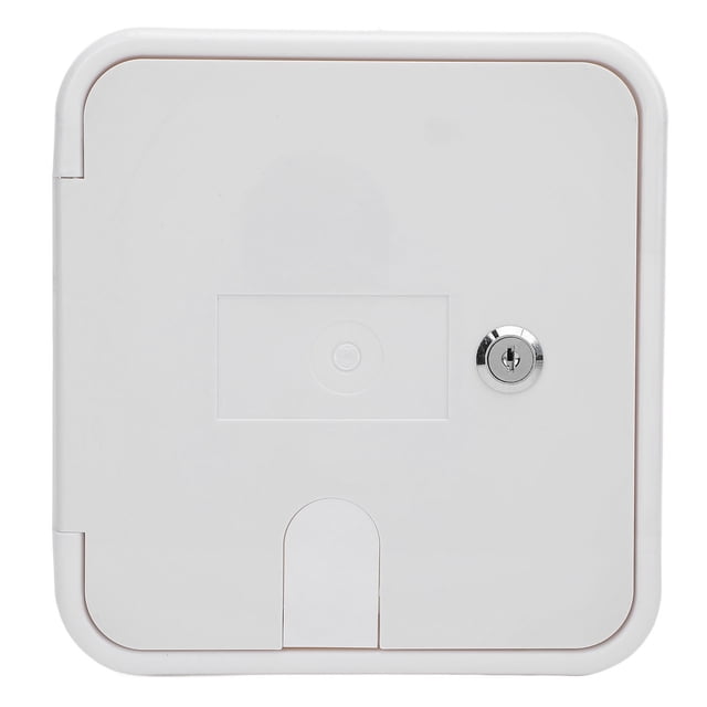 Cable Compartment Door, ABS Material RV Cord Hatch Lock Secure Convenient Lightweight with 2 Keys for Protecting Power Wires Plugs