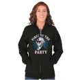 thumbnail image 3 of Funny First to the Party Washington Unisex Fleece Graphic Zip Up Hoodie Brisco Brands 5X, 3 of 6