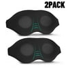 3D Sleeping Eye Mask, TSV 2/1Pcs Blackout Eye Mask, Sleeping Eyeshade, Soft Rest Relax Blindfold, Contoured Travel Sleep Eye Mask, Comfortable Eye Shade Cover for Travel/Nap for Men Women