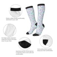 thumbnail image 4 of Picia Women Crew Soft Moisture-wicking Socks Sequins Pattern Design Cotton Socks, One Size fit All, 4 of 9